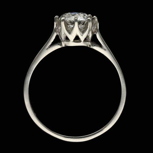 Platinum Diamond Solitaire Ring image-6