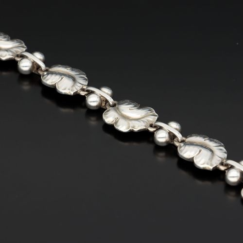 Rare Georg Jensen Heavy Silver Necklace image-4