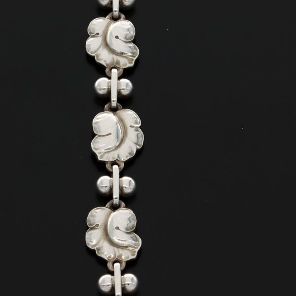 Rare Georg Jensen Heavy Silver Necklace