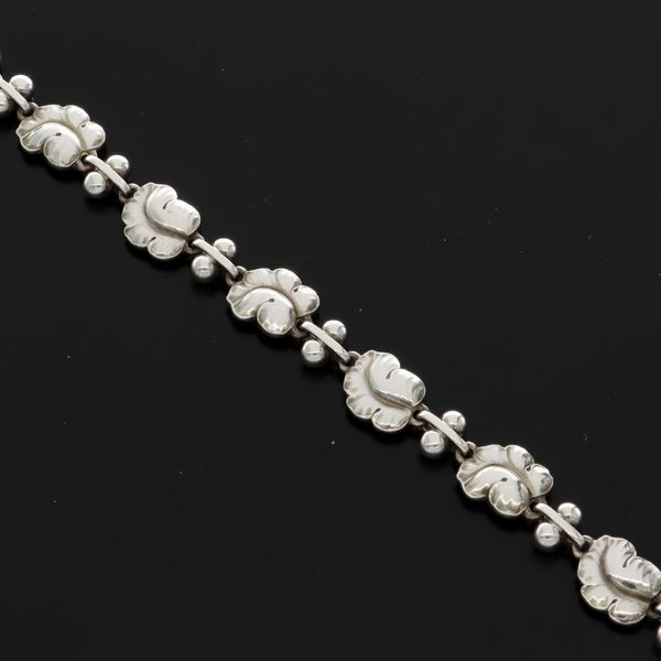 Rare Georg Jensen Heavy Silver Necklace