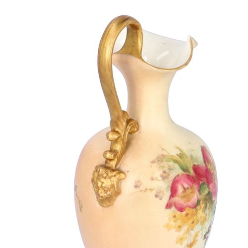 Royal Worcester Ewer with Mask Boss Handle image-3