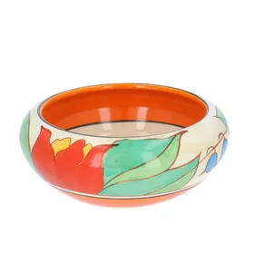 Clarice Cliff Red Tulip Bowl