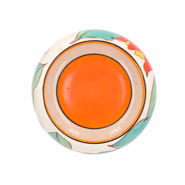 Clarice Cliff Red Tulip Bowl