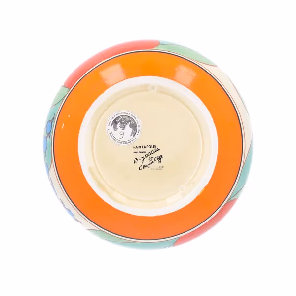 Clarice Cliff Red Tulip Bowl