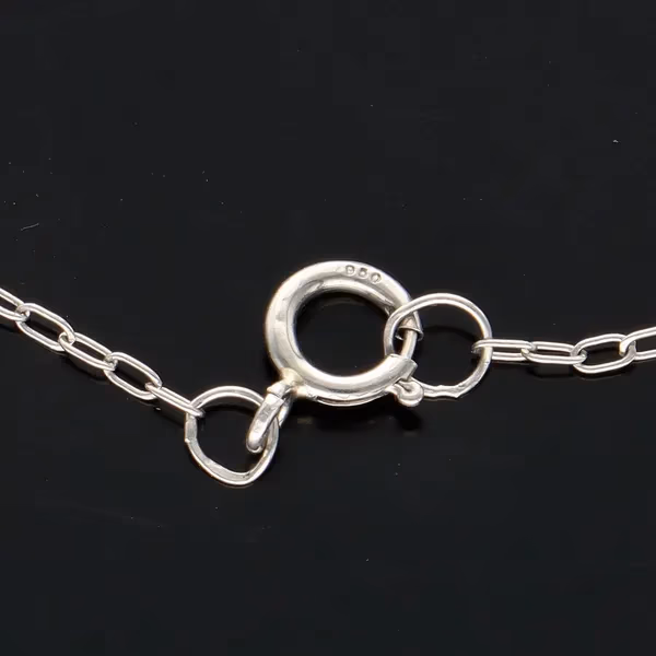18ct White Gold Opal and Diamond Pendant