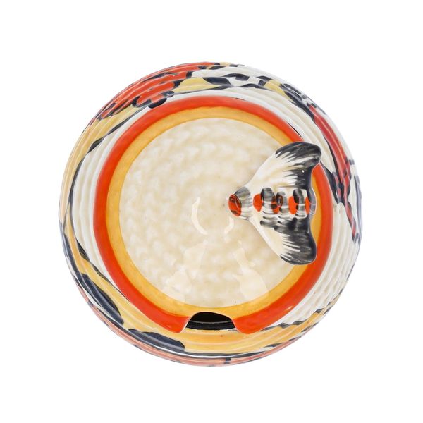 Clarice Cliff House and Bridge Preserve Pot