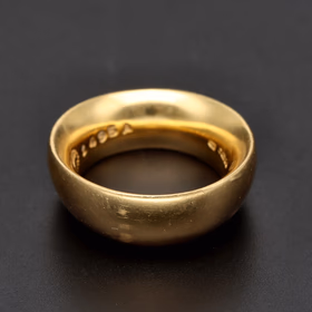 Georg Jensen 18ct Yellow Gold Sculptural Curve Ring