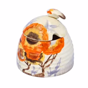 Clarice Cliff Rhodanthe Small Beehive Honey Pot