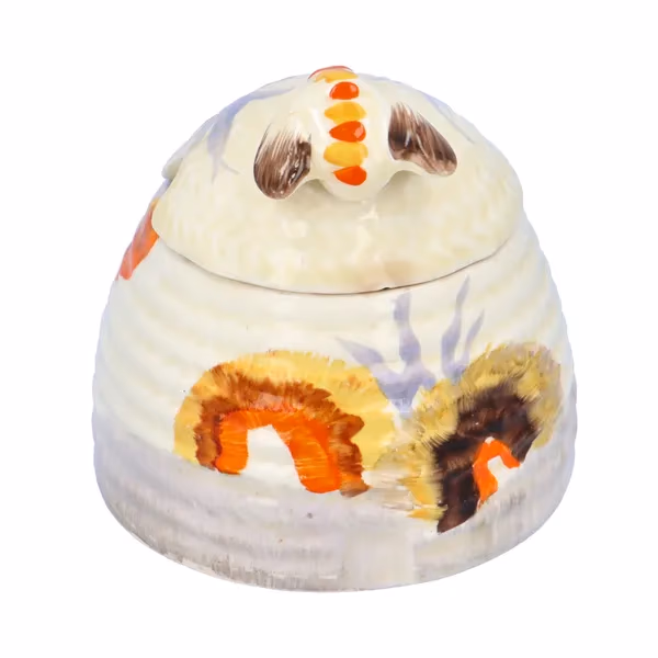 Clarice Cliff Rhodanthe Small Beehive Honey Pot