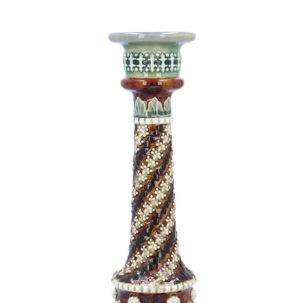19th Century Doulton Lambeth Candlestick