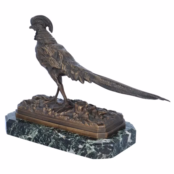 Signed Bronze Pheasant