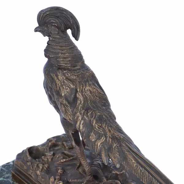 Signed Bronze Pheasant