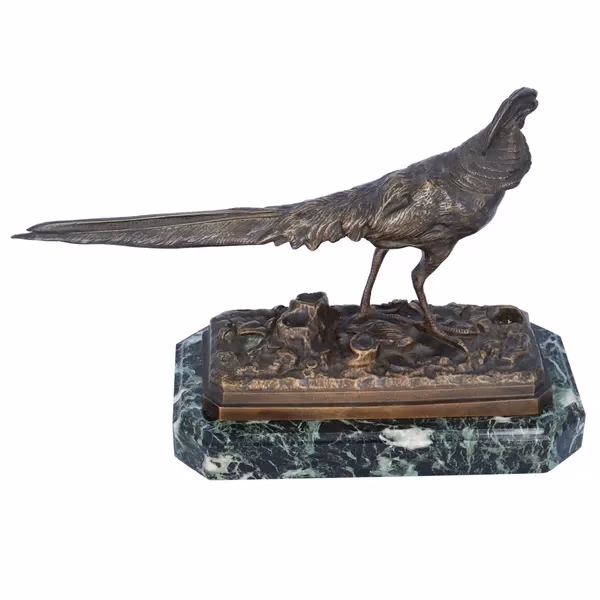 Signed Bronze Pheasant