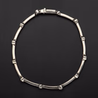 9ct White Gold and Diamond Bracelet