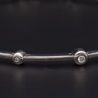 9ct White Gold and Diamond Bracelet