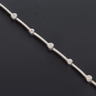9ct White Gold and Diamond Bracelet