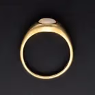 Very Heavy 18ct Gold Opal Ring