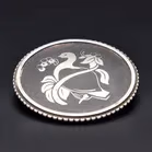 Rare Iron and Sterling Silver Bird Design Brooch