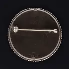 Rare Iron and Sterling Silver Bird Design Brooch