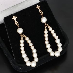 Pair of 9ct Gold Cultured Pearl Drop Earrings
