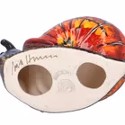 Anita Harris Large Snail Studio Pottery “Flame Shell” Design