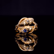 360° view of The Antique 1903 Sapphire and Diamond Snake Ring