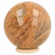 Roze maansteen bol 68 mm - 360° presentation