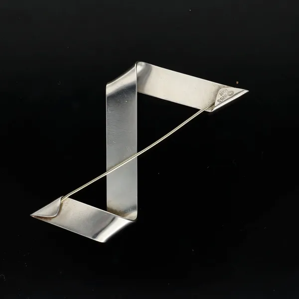 Very Rare Modernist Silver Brooch by Gail Spence