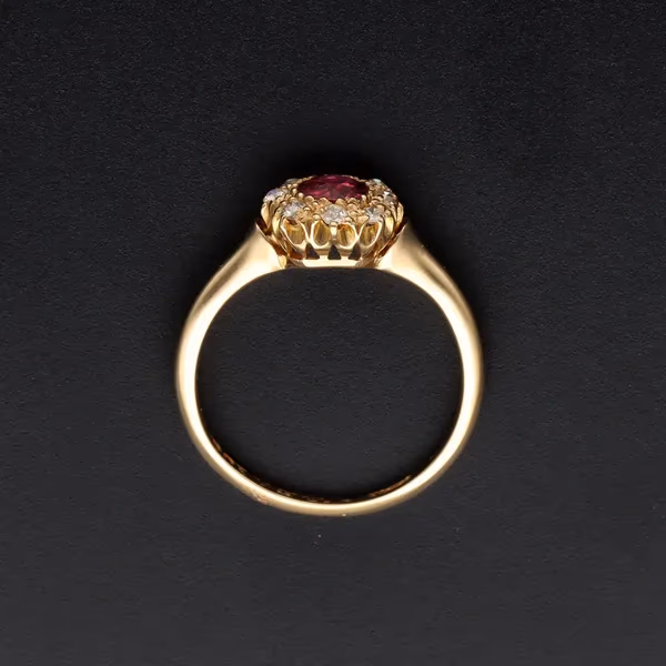 18ct Gold Ruby and Diamond Ring