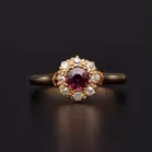 18ct Gold Ruby and Diamond Ring