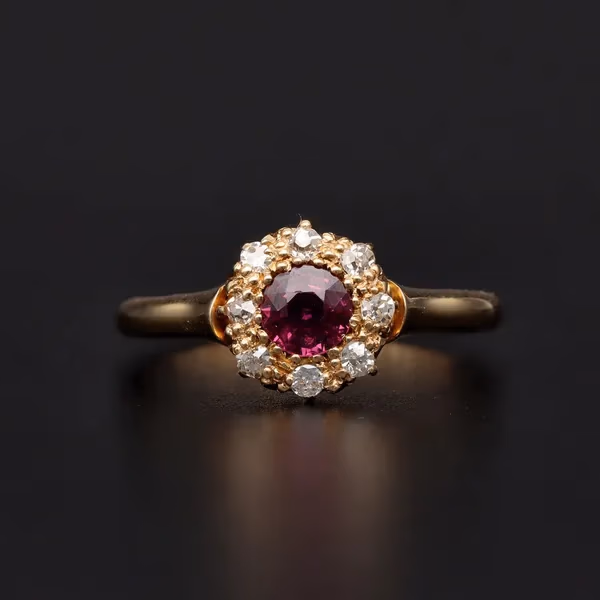 18ct Gold Ruby and Diamond Ring
