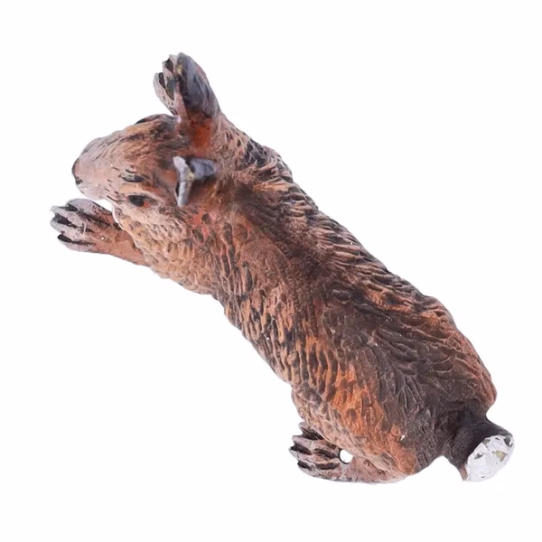 Cold Painted Bronze Figure of a Hare