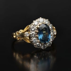 18ct Gold Sapphire and Diamond Ring