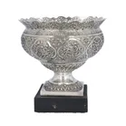 19th Century Indian Silver Rose Bowl