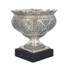 19th Century Indian Silver Rose Bowl