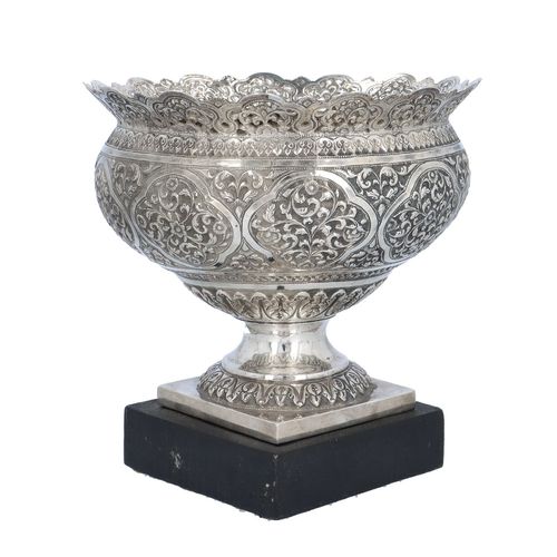 19th Century Indian Silver Rose Bowl image-3