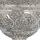 19th Century Indian Silver Rose Bowl