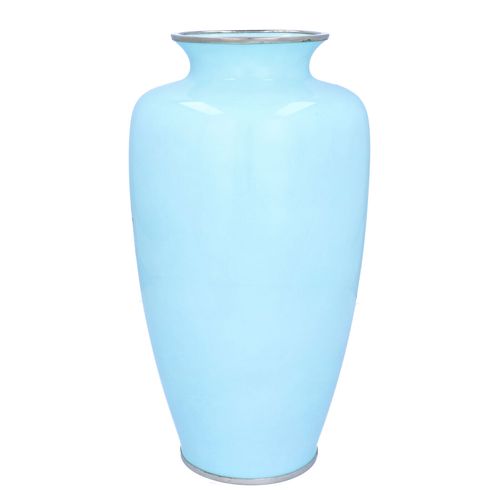 Large Japanese Tashio Period Cloisonné Enamel Vase image-4