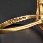 1990s Opal & Garnet Harlequin Ring