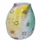 Adam Joblonski Art Glass Vase from his Brutalist Series