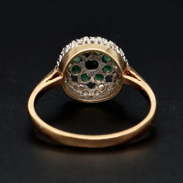 Gold Emerald Diamond Ring