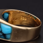 18ct Gold Turquoise Ring