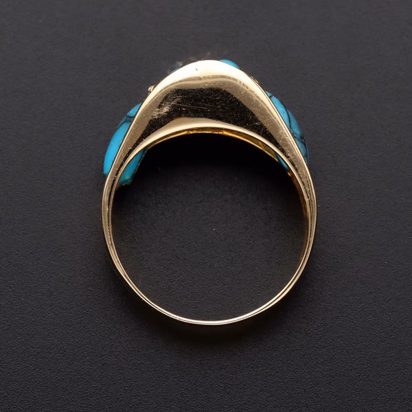18ct Gold Turquoise Ring