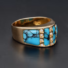 18ct Gold Turquoise Ring