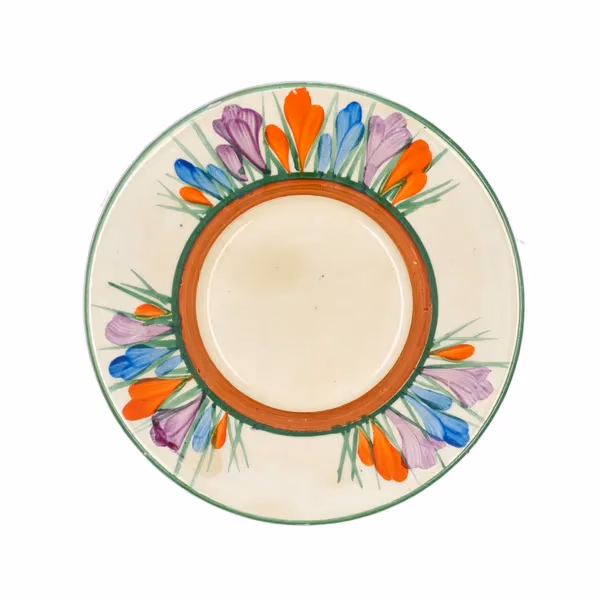 Clarice Cliff Crocus Coffee Can and Saucer