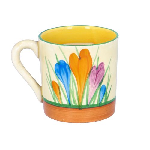 Clarice Cliff Crocus Coffee Can and Saucer image-2