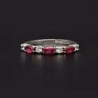 18ct Gold Ruby and Diamond Eternity Ring