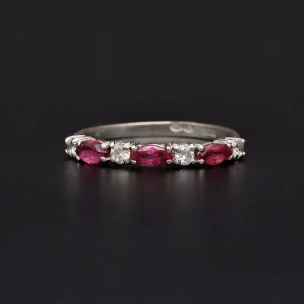 18ct Gold Ruby and Diamond Eternity Ring