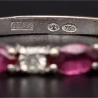 18ct Gold Ruby and Diamond Eternity Ring