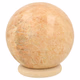 Roze maansteen bol 83mm - 360° presentation